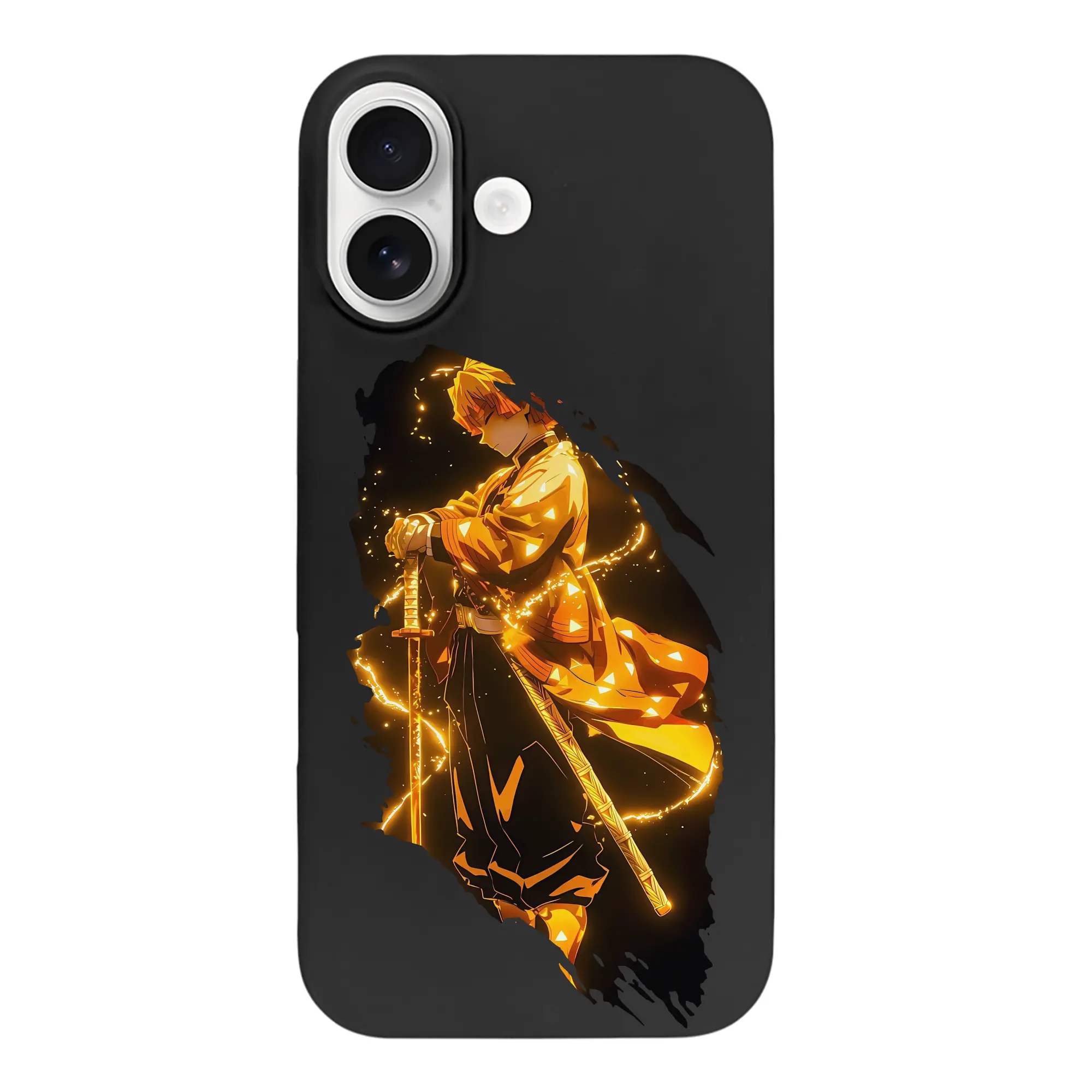 鬼滅の刃 グッズ,我妻 善逸 - iPhone 17 シリーズ シリコンケース 薄型 耐衝撃 指紋防止 ソフトタッチカバー 精密フィット 傷防止 保護ケース iPhone 17/17 Air/17 Pro/17 Pro Max 対応